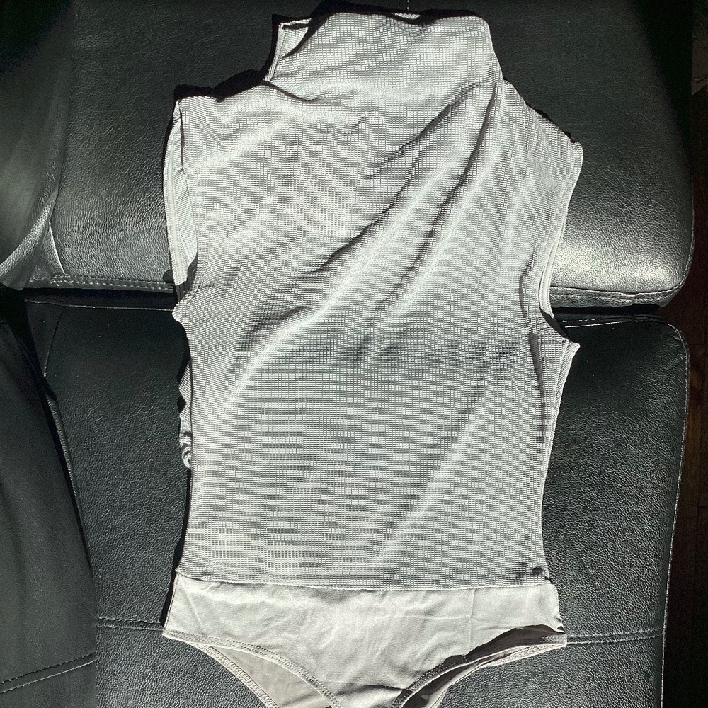 Gray, Sleveless Top